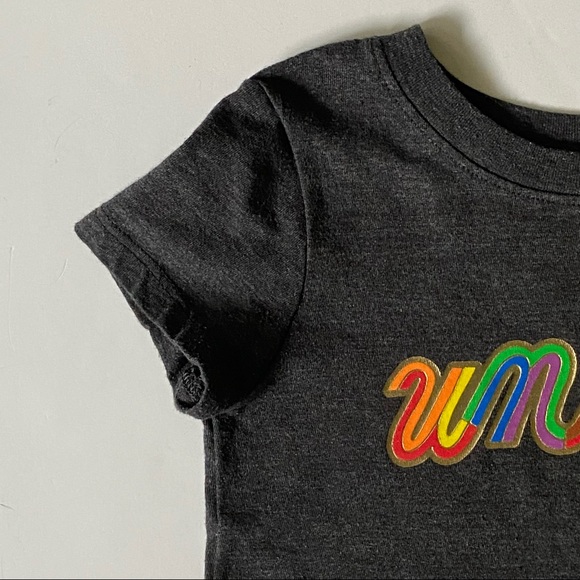 Unity themed shirt size 12 months gray WUC Gay Pride baby girls boys top - Picture 5 of 14